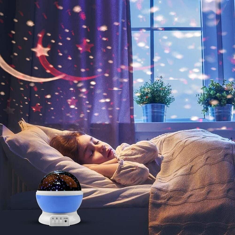 Star Moon Night Lamp With 360 degree Star