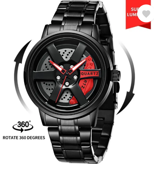 Stereoscopic Car Wheel Watch
