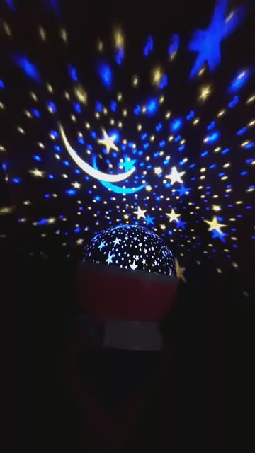 Star Moon Night Lamp With 360 degree Star